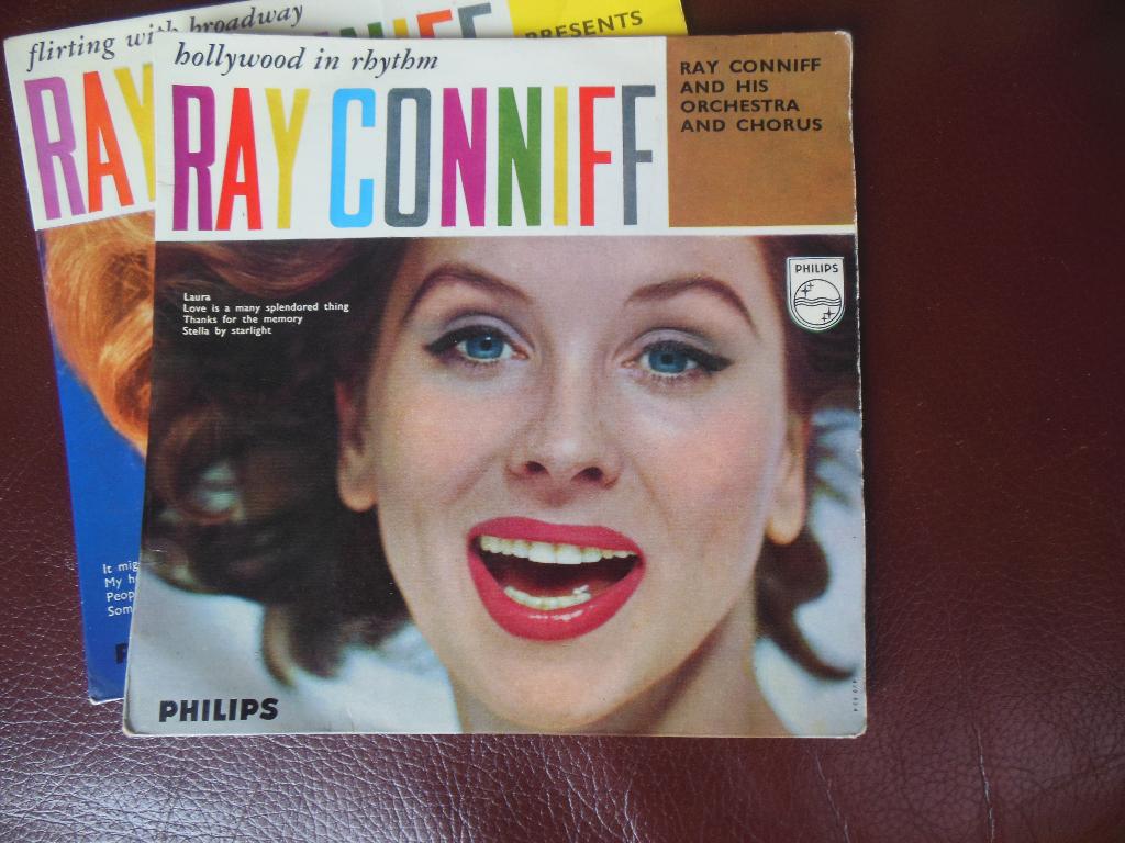 single ray conniff 45rpm jukebox vinyl hollywood in rythm, 7 inch, Ophalen of Verzenden, Zo goed als nieuw, EP