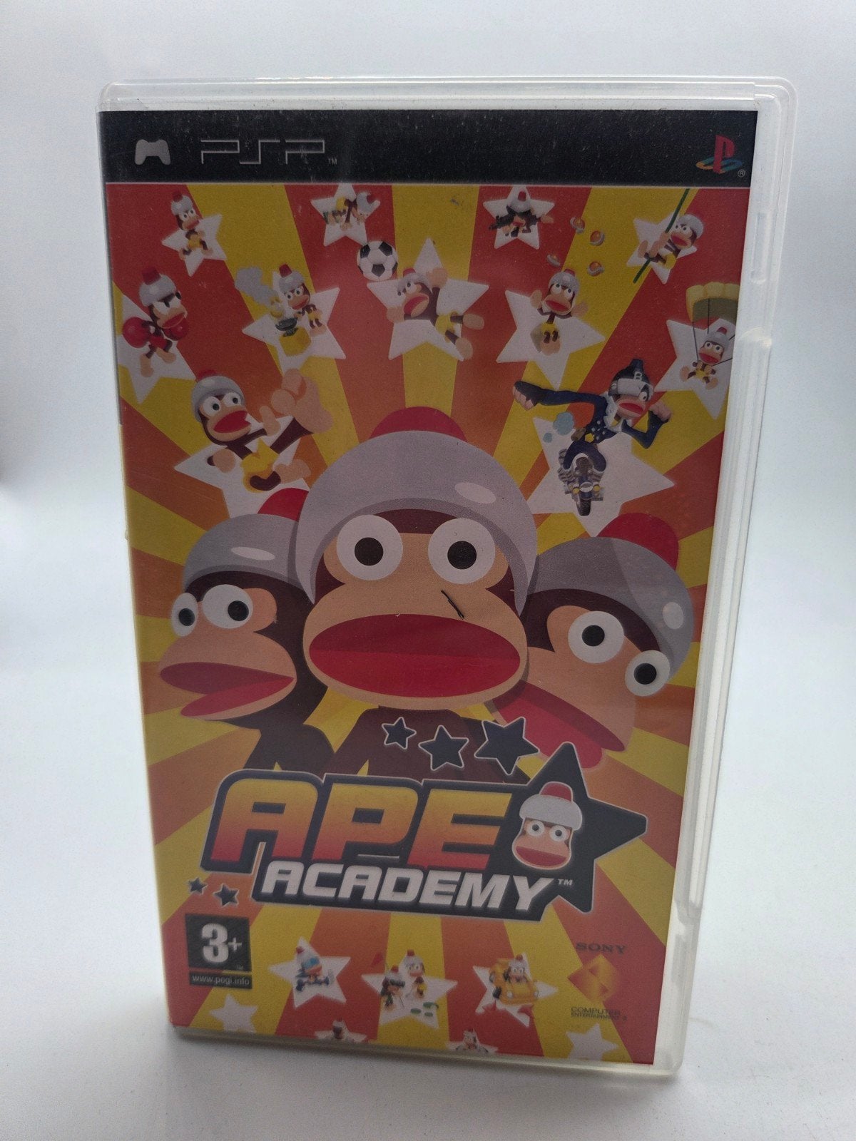 Ape Academy PSP - Leuk en uitdagend partyspel, Gebruikt, 2 spelers, Vanaf 3 jaar, Gekoppelde computers