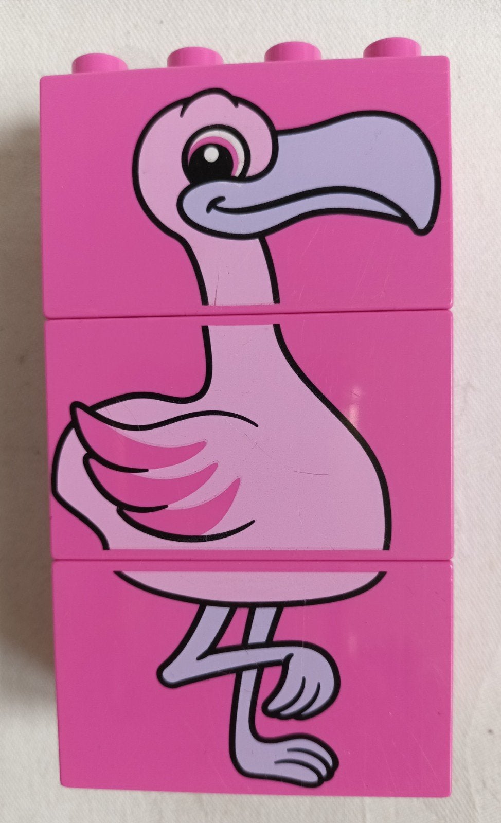 Duplo Dieren Flamingo puzzel uit set 10885, Ophalen of Verzenden, Gebruikt, Duplo