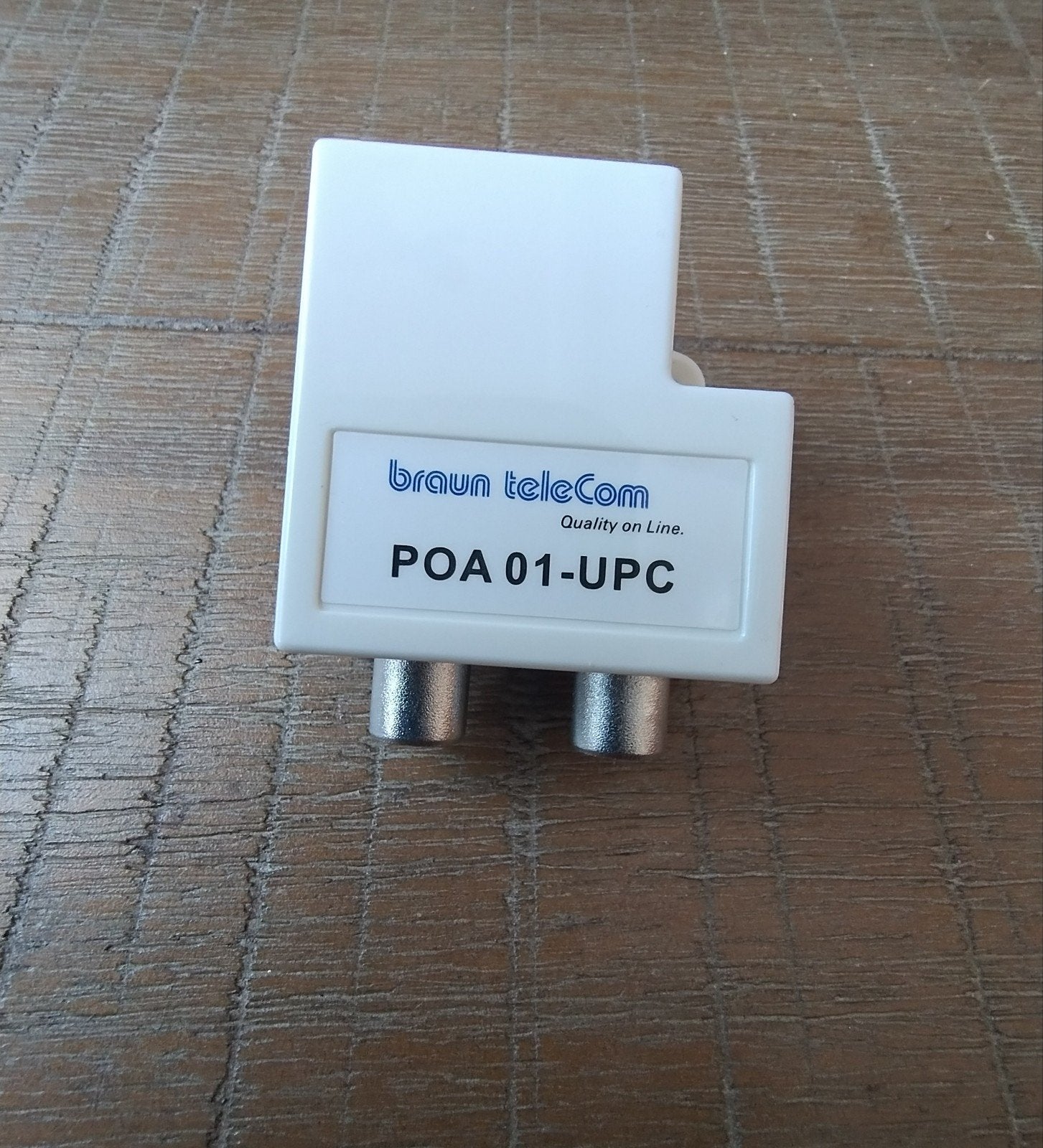 Braun Telecom POA 01-UPC Coaxiale Kabel Splitter, Audio, Tv en Foto, Audiokabels en Televisiekabels, Ophalen of Verzenden, Nieuw