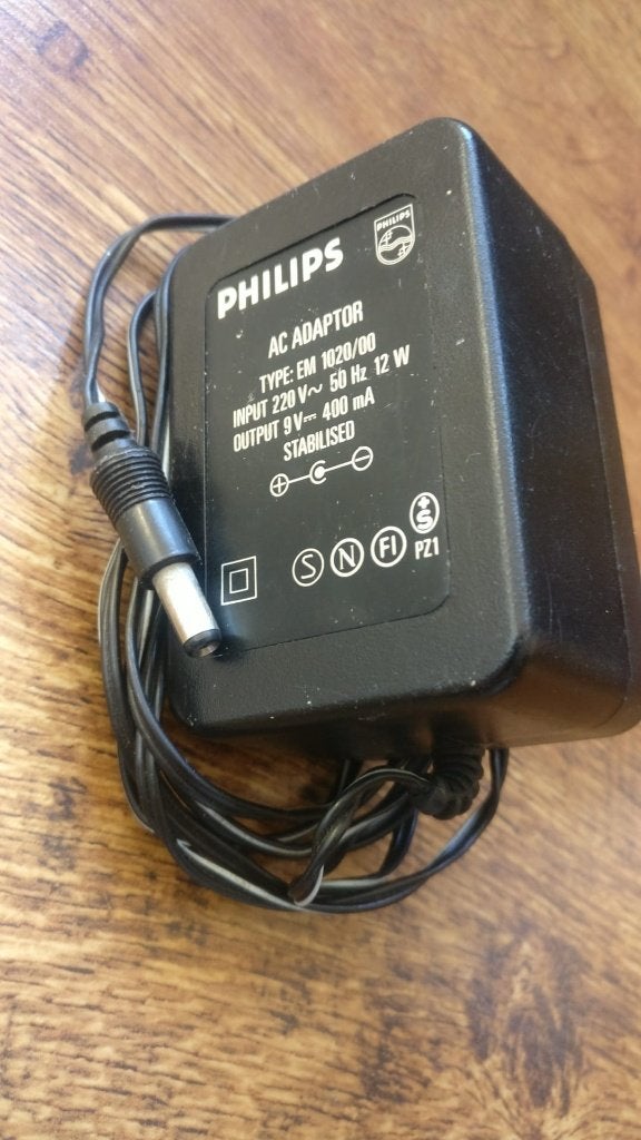 PHILIPS adapter oplader EM 1020/00 9V Ampère: 400mA, Ophalen of Verzenden, Gebruikt