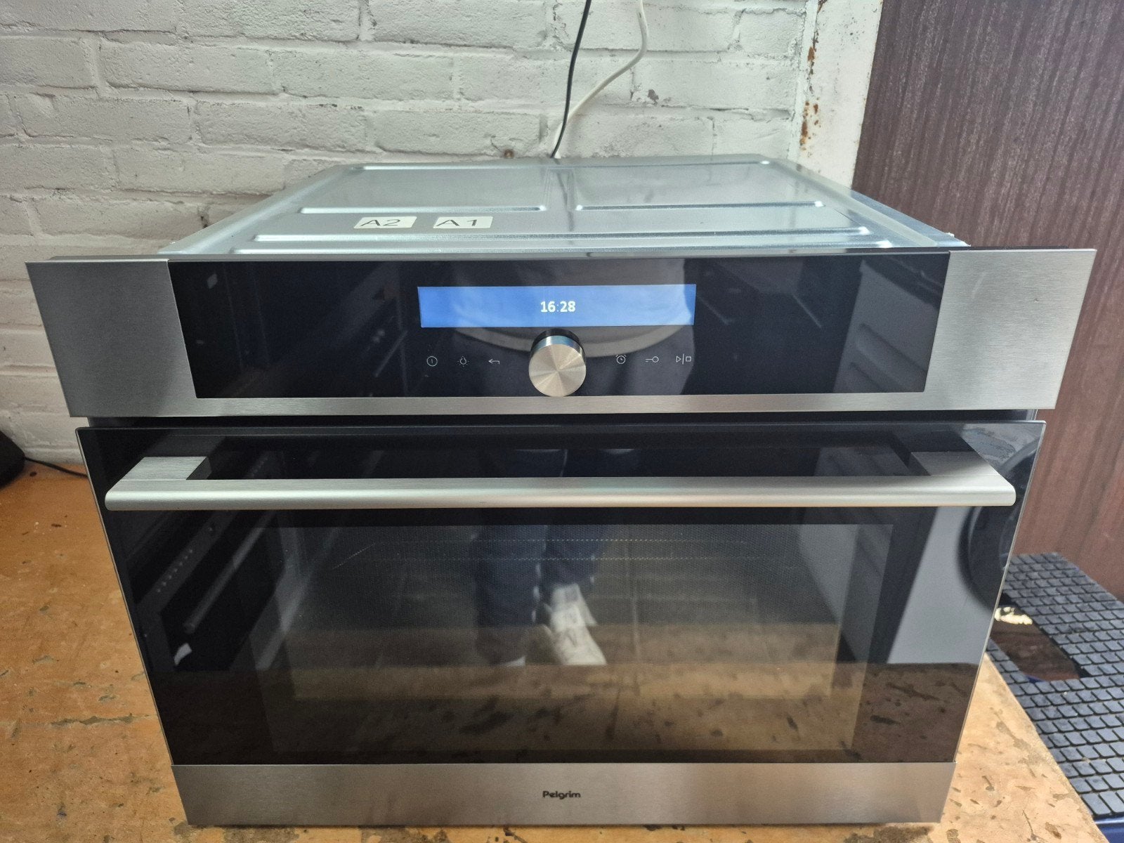 NETTE PELGRIM MAC624RVS COMBI OVEN/MAGNETRON TE KOOP, Witgoed en Apparatuur, Combimagnetron, Gebruikt, Info@pelgrim.nl, 60 cm of meer