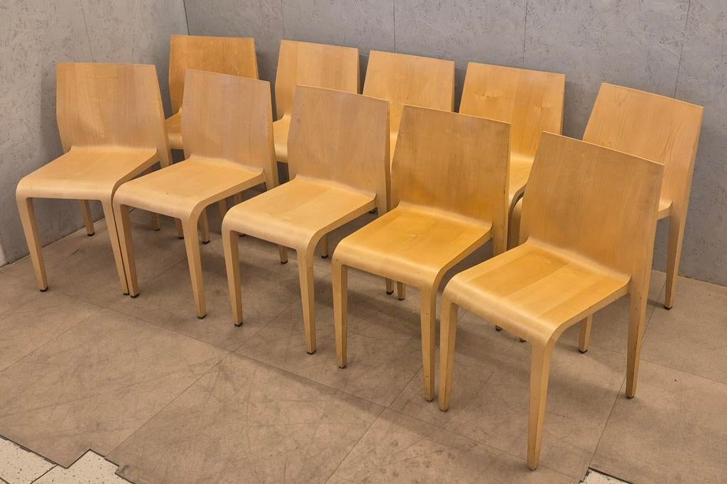10x Alias LaLeggera designstoelen licht hout