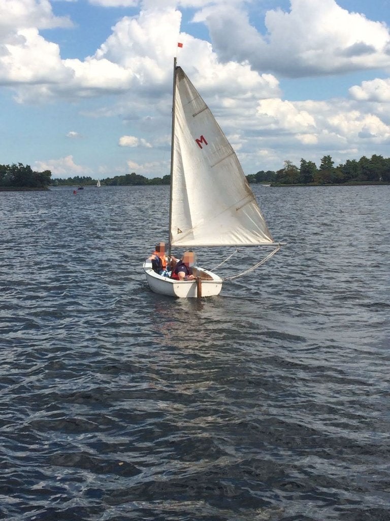 Veelzijdige en complete tweepersoons Zeil- en Roeijol (5m), Watersport en Boten, Open zeilboten, Gebruikt, 0 pk, 2 m, Ophalen