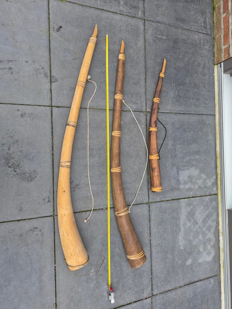 Midwinterhoorn 2 stuks lengte 150 en 90 cm, Ophalen