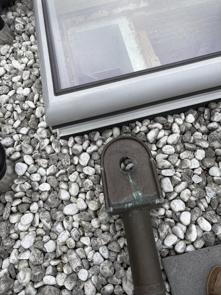 Koperen regenpijp 100 mm met vergaarbak, Ophalen, Gebruikt, 2 tot 4 meter, 80 mm of meer