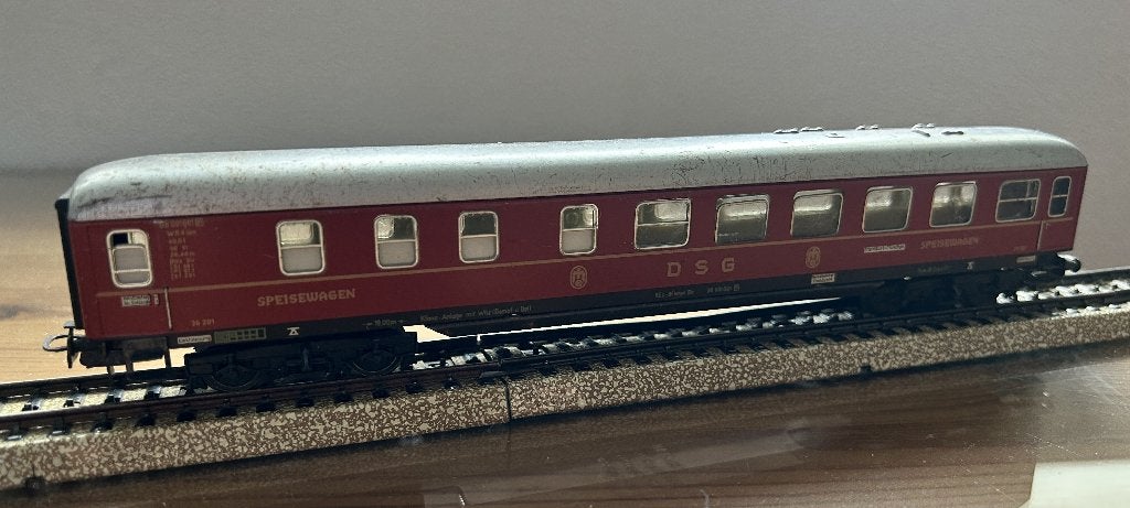 Märklin 4024 DB vintage Restauratierijtuig, Wisselstroom, Gebruikt, Wagon, Ophalen of Verzenden