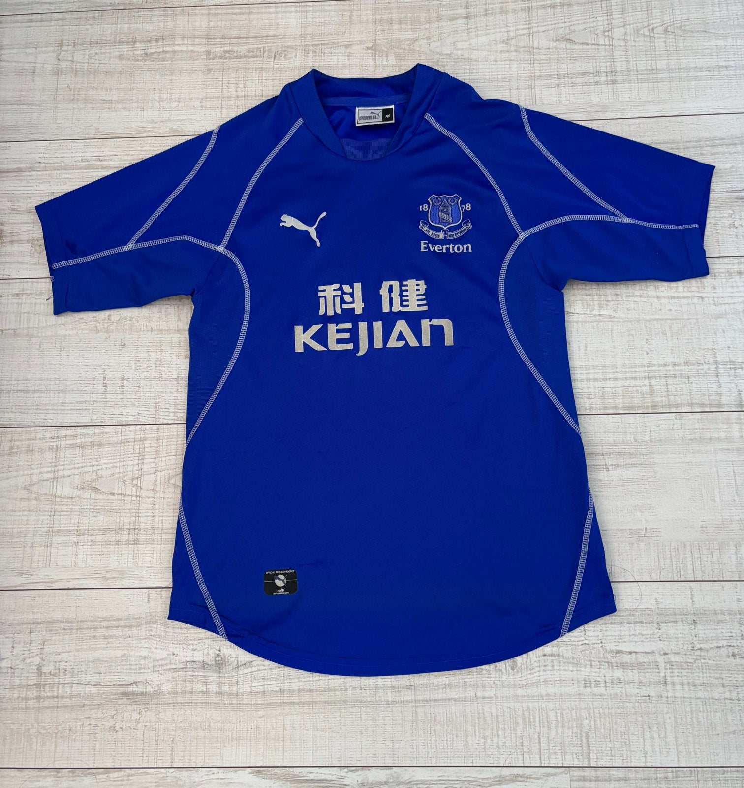 Everton thuisshirt 2002-2003 (M), Ophalen of Verzenden, Zo goed als nieuw, Shirt