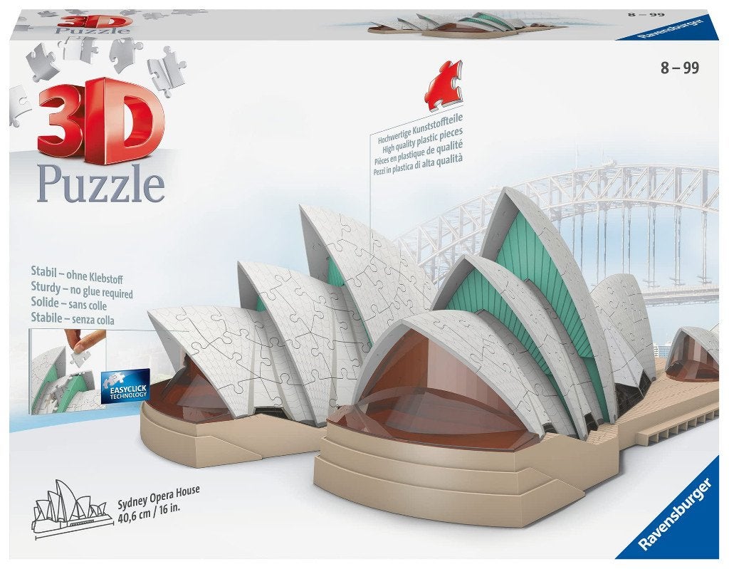Ravensburger: 3D Puzzle: Sydney Opera House, Ophalen of Verzenden, Minder dan 500 stukjes, Nieuw, Rubik's of 3D-puzzel