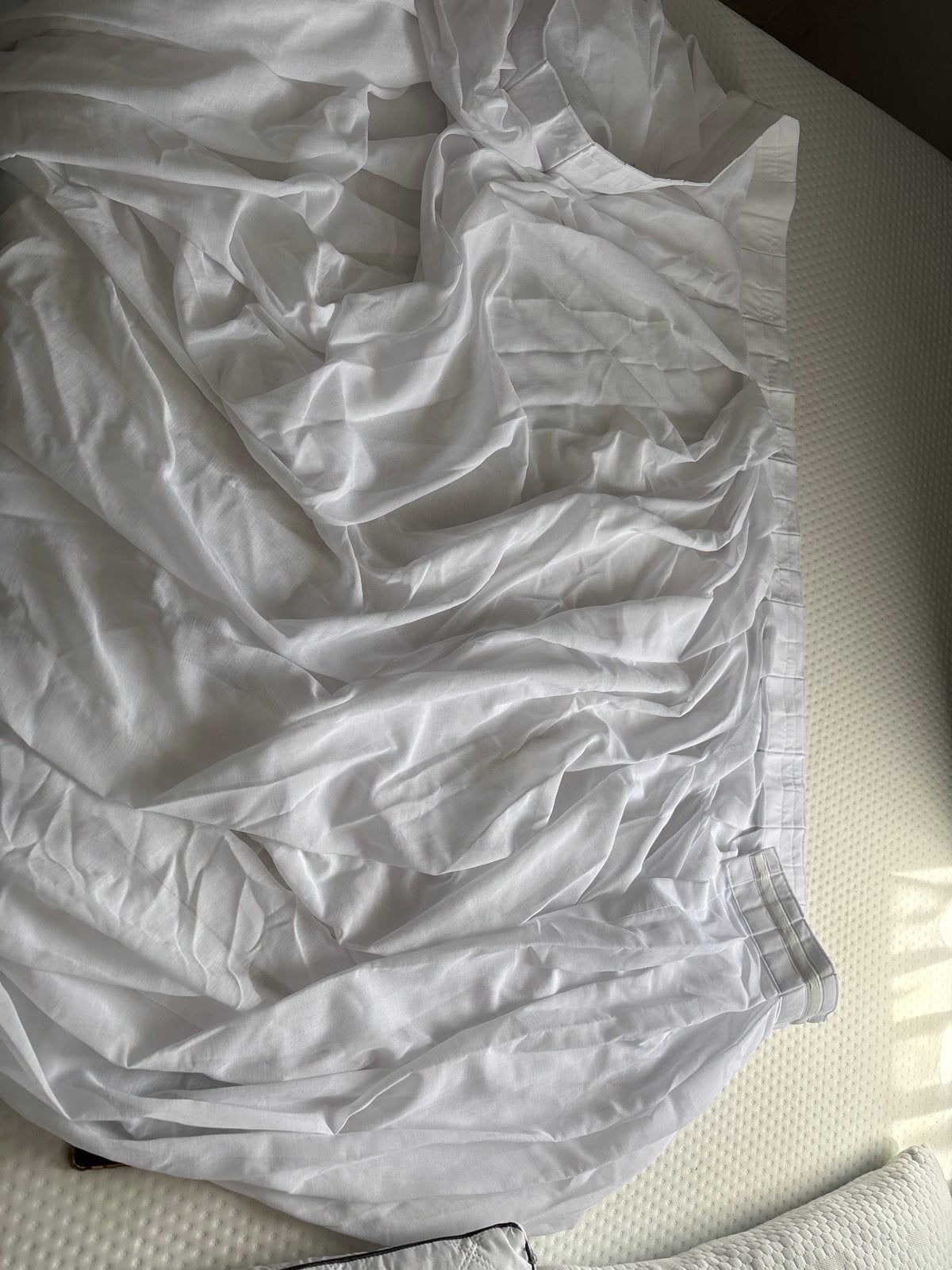 Vitrage zo goed als nieuw - 228x275 cm, Ophalen of Verzenden, Zo goed als nieuw, Wit, 200 cm of meer