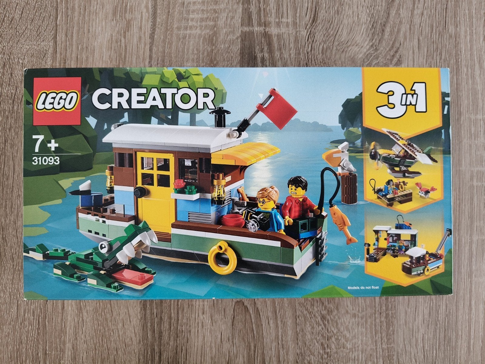 Legoset 31093 Creator Woonboot met krokodil 3in1, nieuw, Lego, Nieuw, Ophalen of Verzenden, Compleet