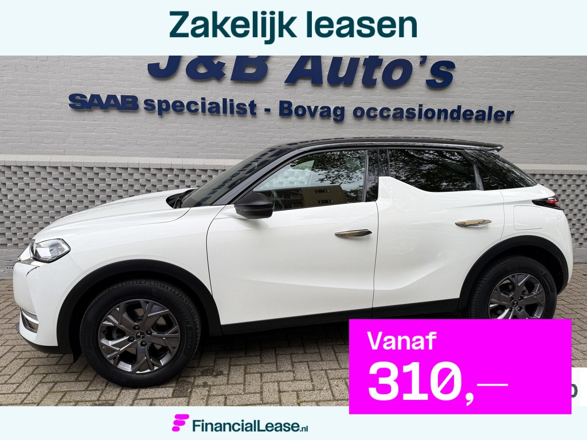 DS DS 3 Crossback 1.2 PureTech Carplay Automaat Onderhoudsbo, Stof, Gebruikt, 1199 cc, Wit