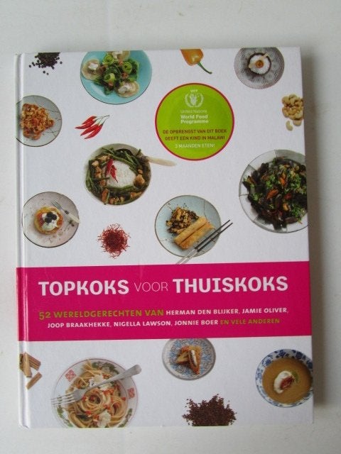Topkoks voor thuiskoks. 52 wereldgerechten van top koks., Boeken, Kookboeken, Ophalen, Diverse, Gezond koken, Zo goed als nieuw
