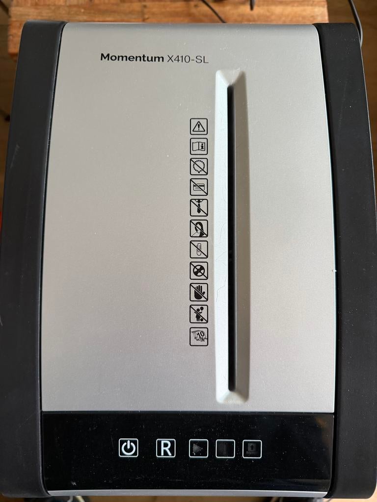 Rexel Momentum X410-SL Papierversnipperaar, Ophalen of Verzenden, Zo goed als nieuw