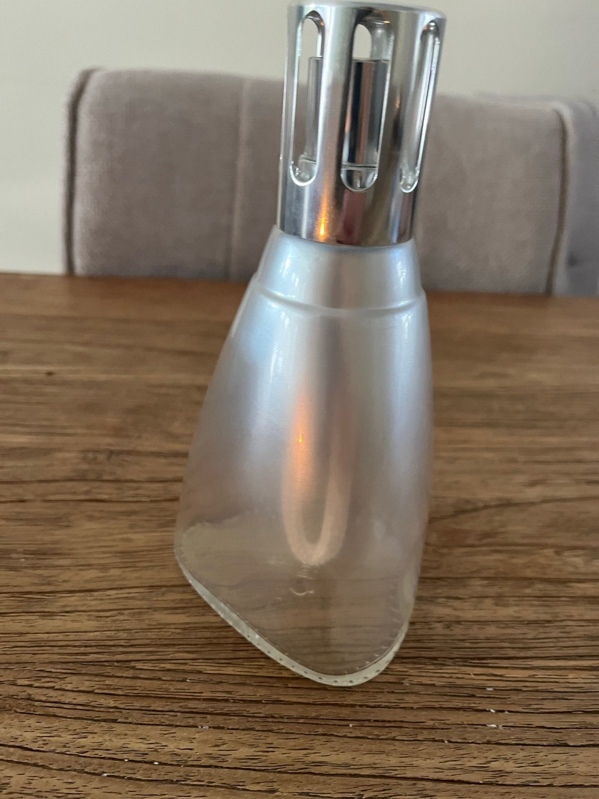 Lampe Berger Paris Geurbrander - Parelmoer Glas, Ophalen of Verzenden, Zo goed als nieuw, Modern, Wit