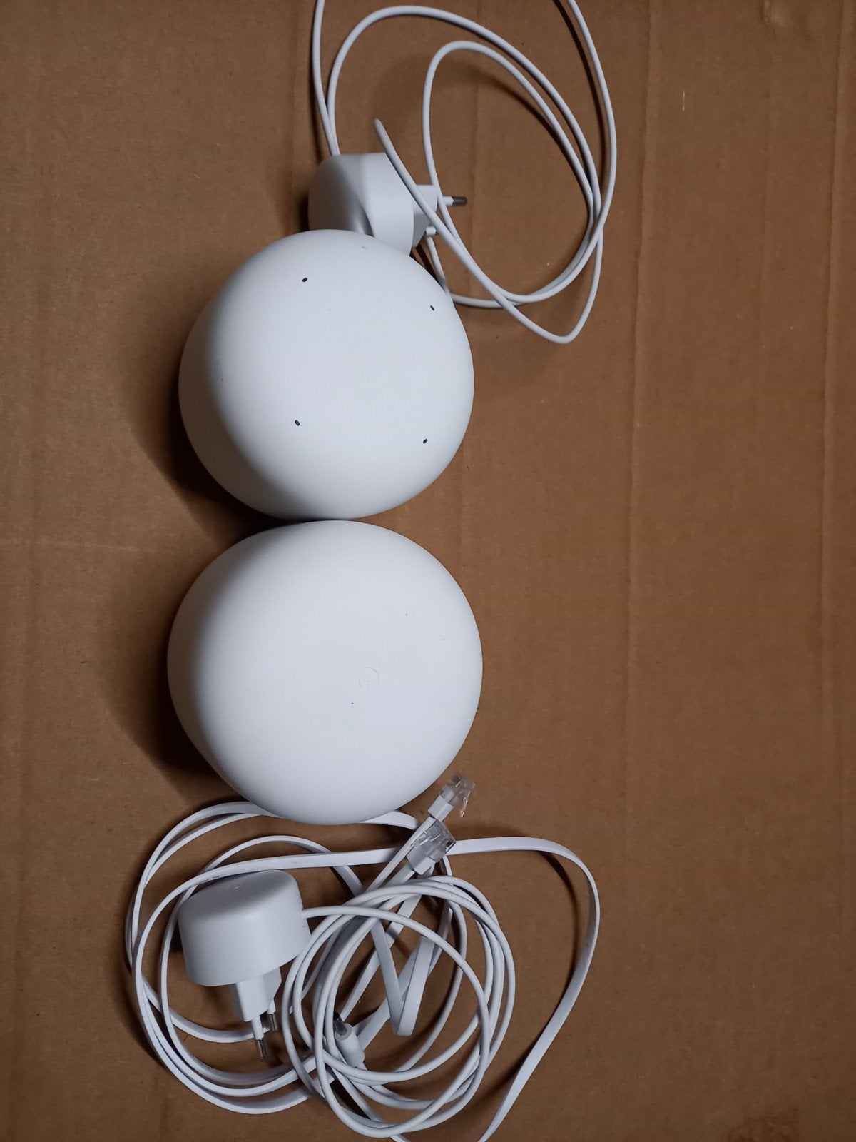 Google Nest Wifi Router (2 stuks) met adapters, Ophalen of Verzenden, Zo goed als nieuw, Router, Google Nest