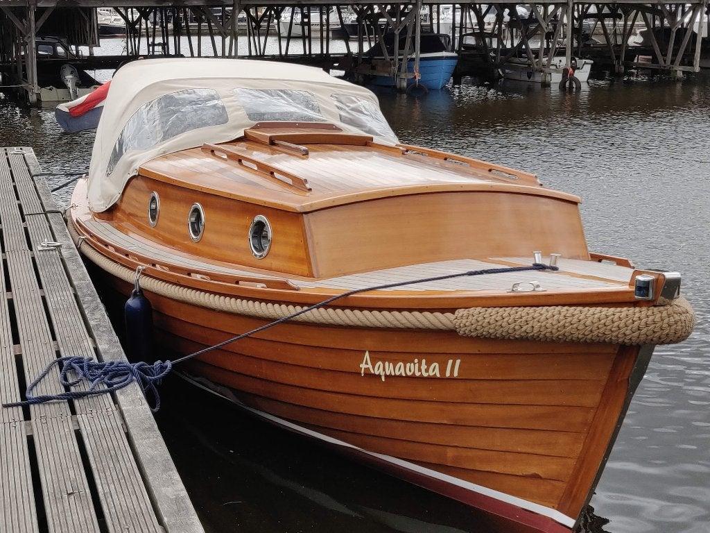 Houten kajuitsloep type Breedendam, 70 cm, Binnenboordmotor, Antifouling, Diesel