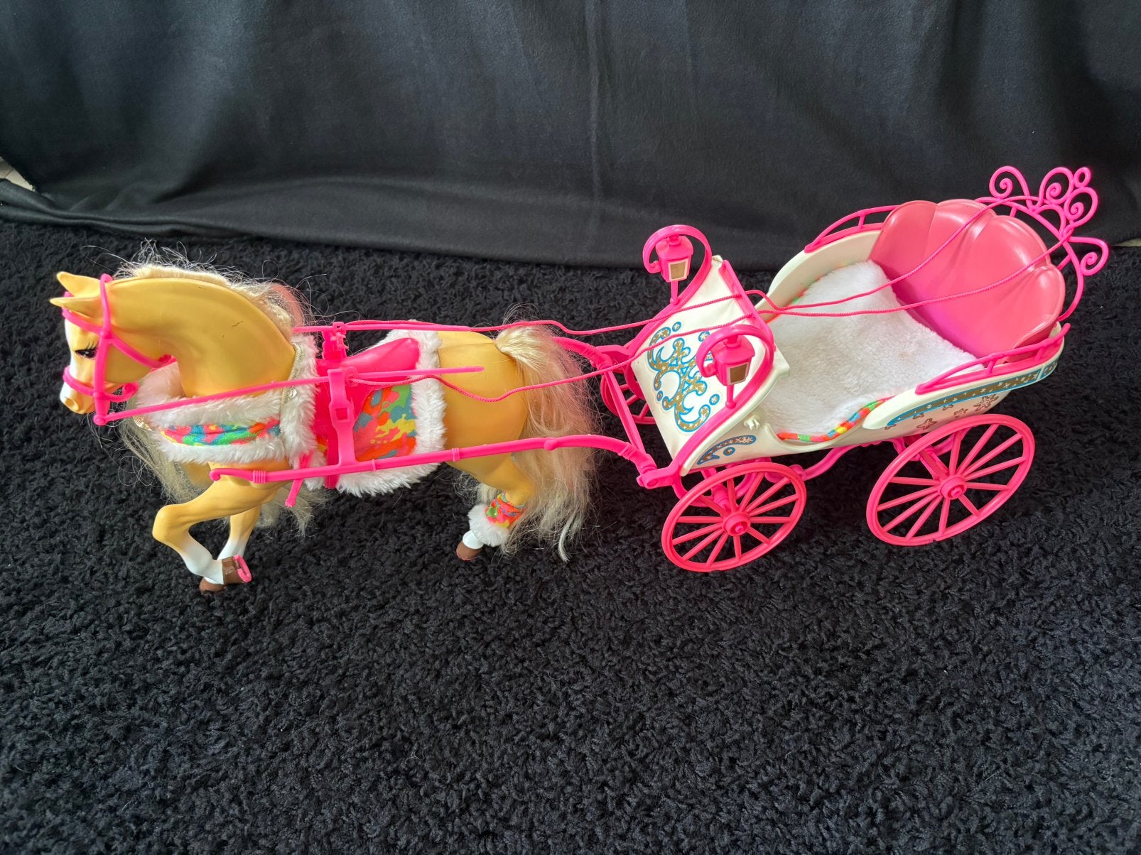 Barbie Arrenslee/koets/paard (Vintage jaren ‘90), Ophalen, Gebruikt, Meisje