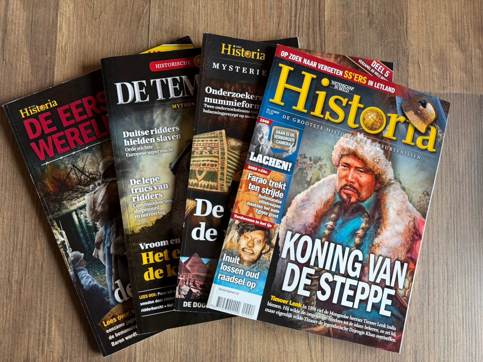 Bundel 4 tijdschriften Historia, Ophalen, Gelezen, Wetenschap en Natuur