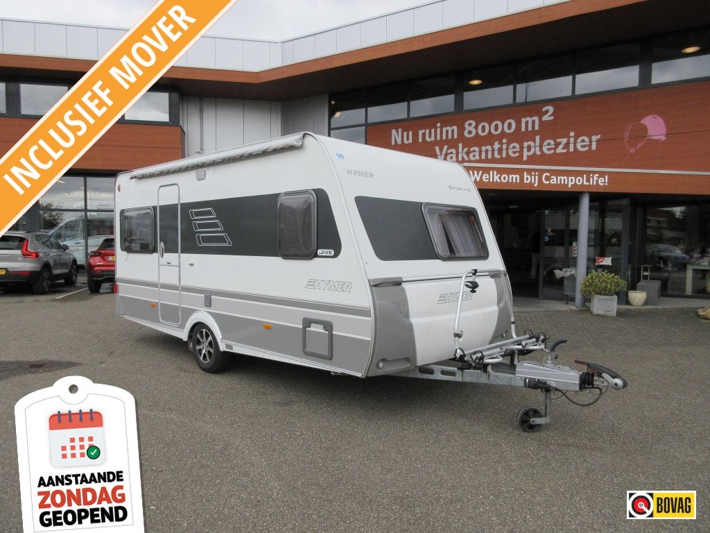 Eriba Sporting Jive 465 MOVER LUIFEL DEELTENT, Caravans en Kamperen, Caravans, Rondzit, Overige typen, Eriba, Schokbreker