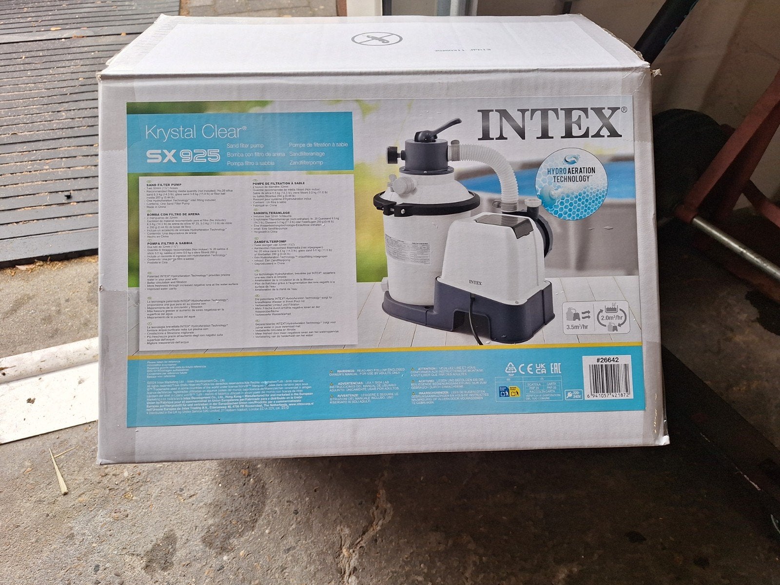 intex filter pomp met zwembad, Ophalen, Zo goed als nieuw