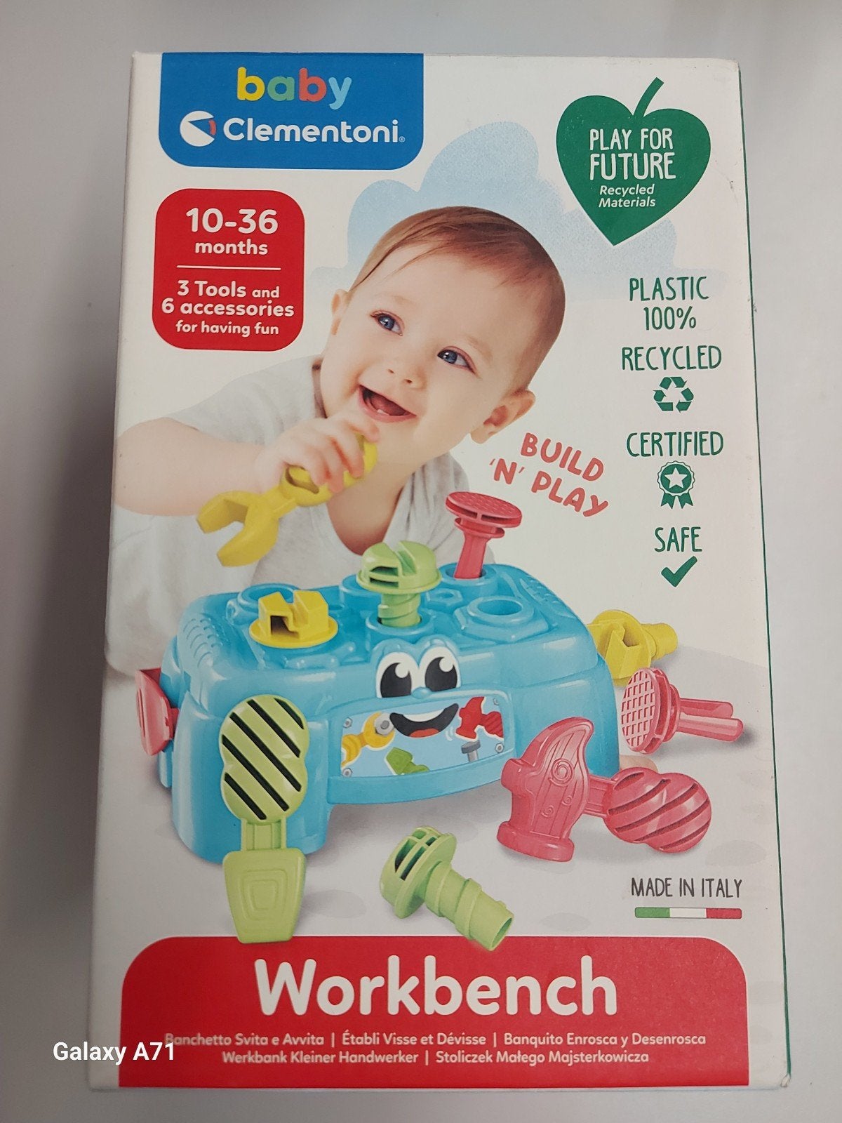 Baby Clementoni Workbench - Bouw & Speel Werkbank, Ophalen of Verzenden, Zo goed als nieuw, Overige typen