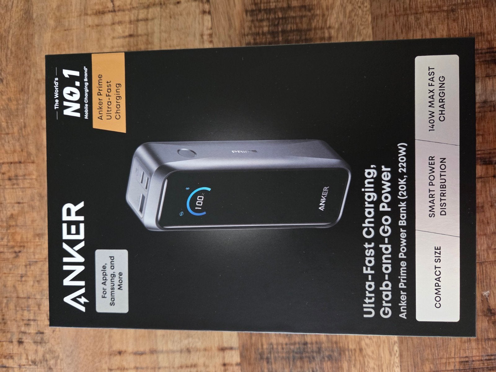 NIEUW Anker Prime Power Bank (20K, 220W) - Ultra-Fast Chargi, Telecommunicatie, Powerbanks, Ophalen of Verzenden, Nieuw