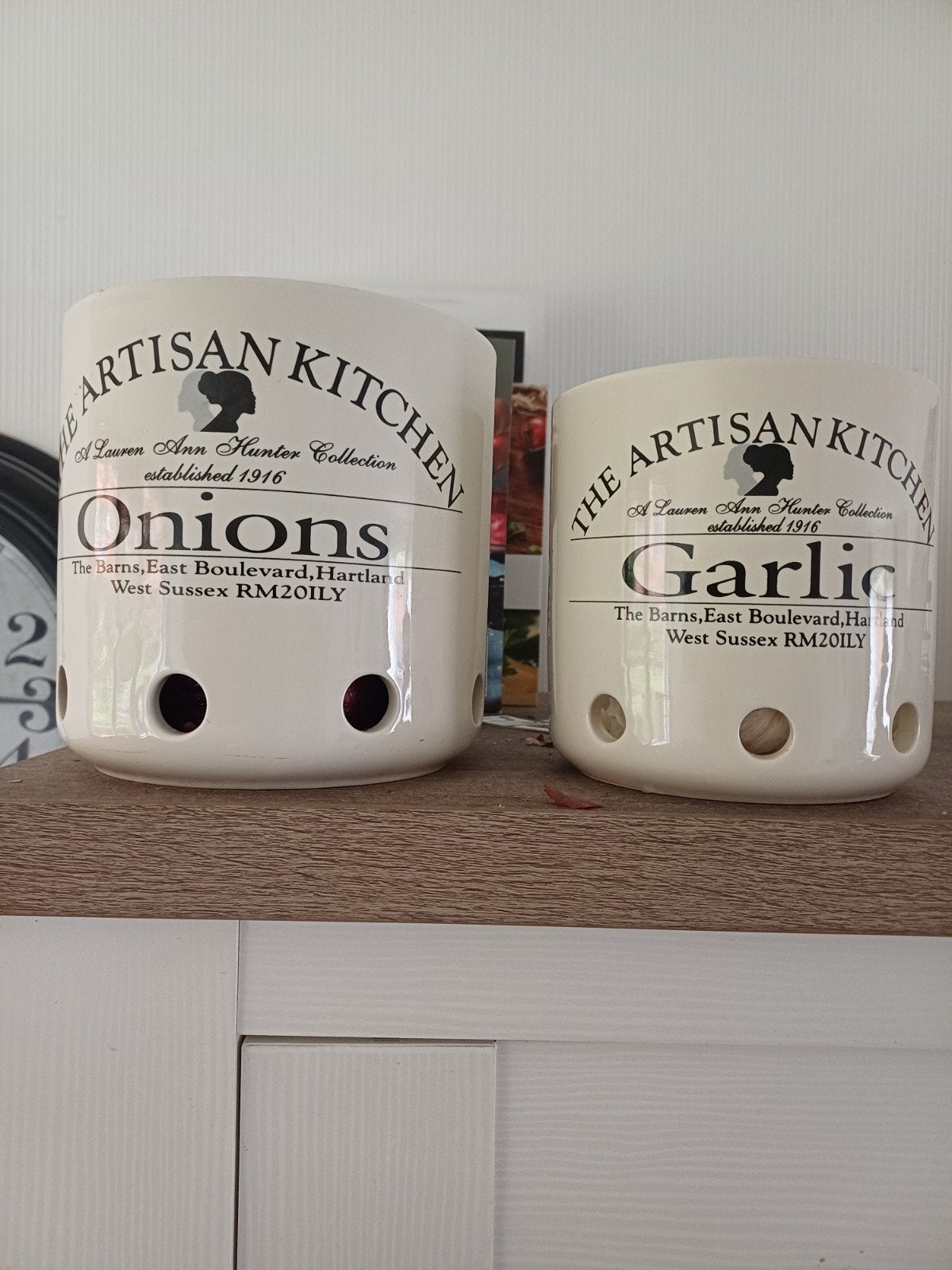 Voorraadpotten voor uien en knoflook - The Artisan Kitchen, Huis en Inrichting, Ophalen