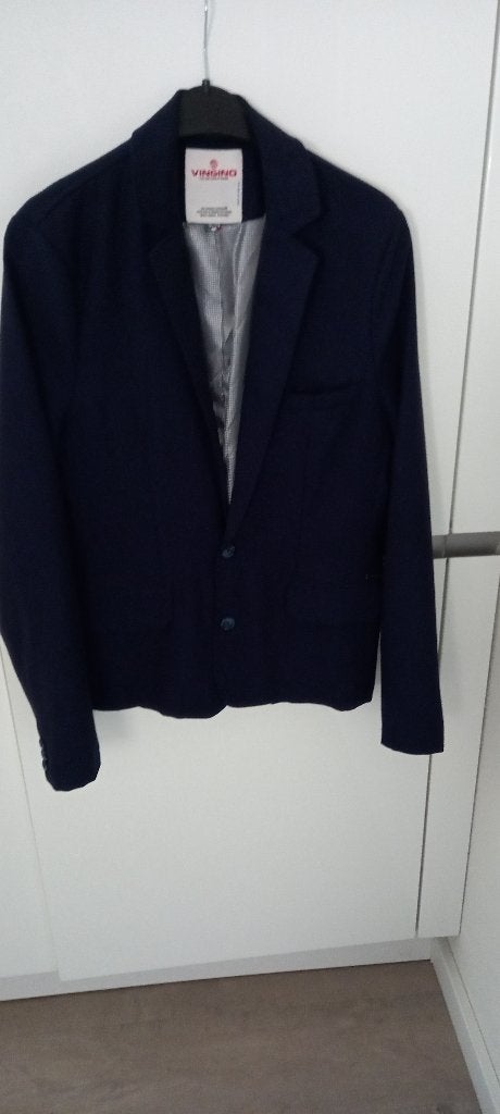 Vingino donkerblauwe blazer/jasje maat 176., Meisje, Ophalen of Verzenden, Zo goed als nieuw, Vingino