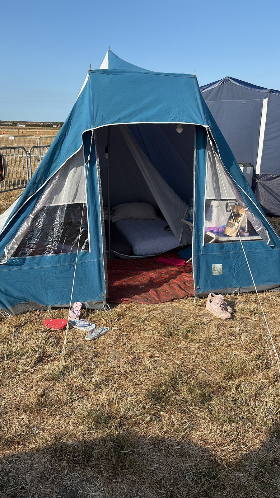 Vitage tent met binnentent 3 personen, Ophalen, Gebruikt, Tot en met 3