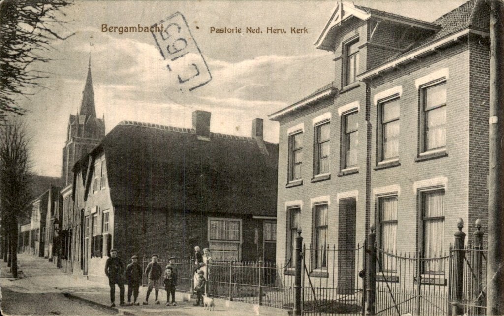 Bergambacht - Pastorie - Ned. Herv. Kerk, Ophalen of Verzenden, Voor 1920, Gelopen, Zuid-Holland
