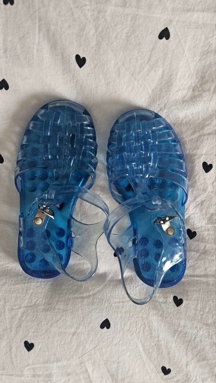 Blauwe jelly sandalen voor kinderen, Ophalen, Jongen of Meisje, Schoenen, Zo goed als nieuw