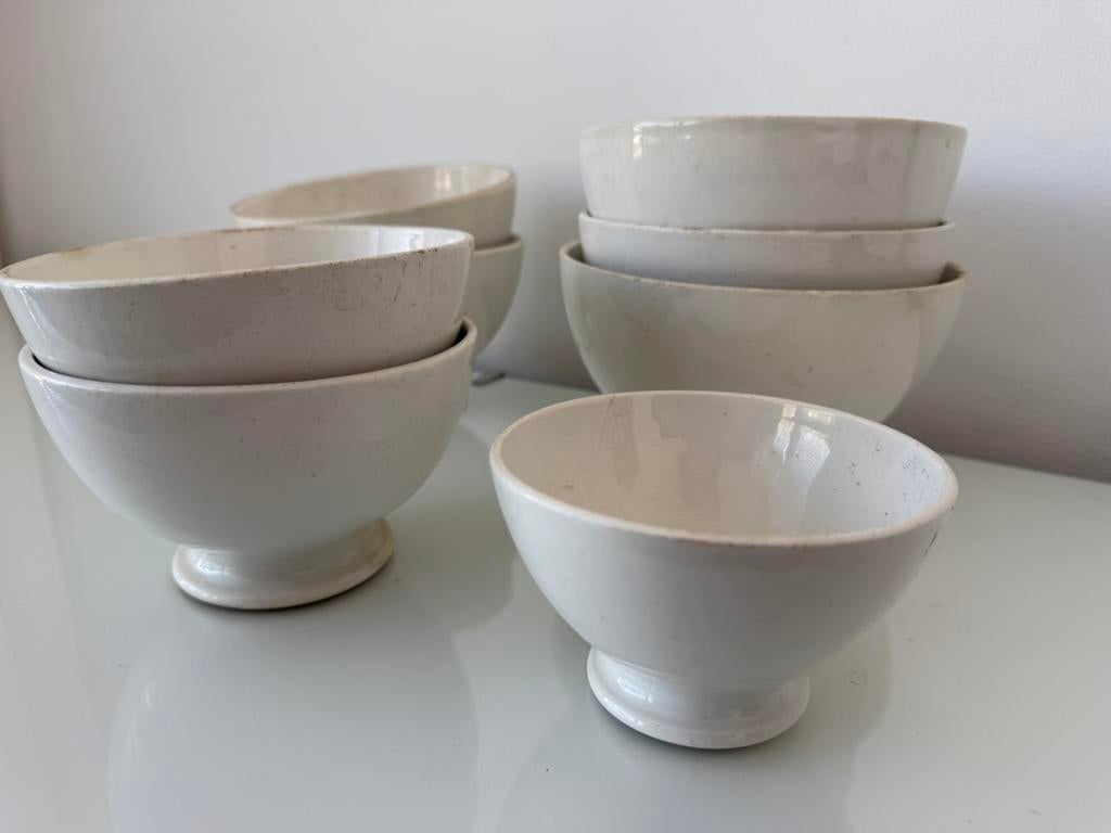 Antieke SHabby Spoelkommen BOCH LA LOUVIERE, Antiek en Kunst, Antiek | Servies los, Ophalen of Verzenden