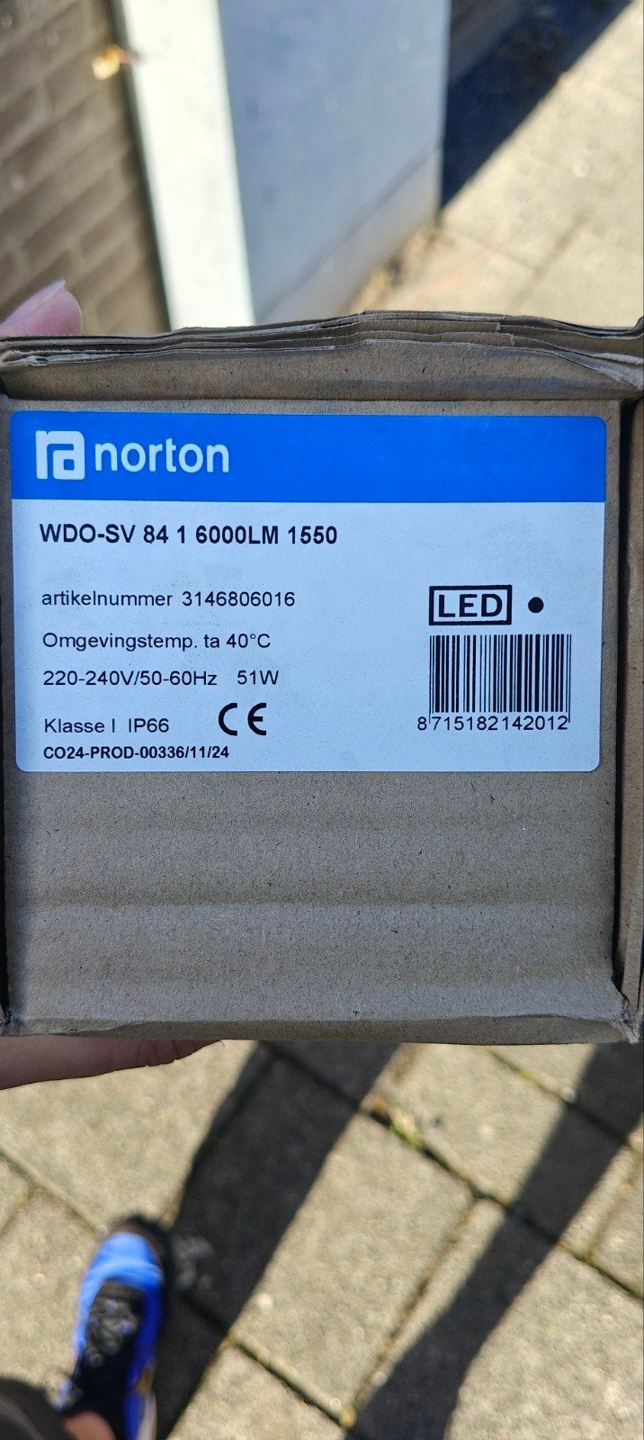 Norton WDO‑SV 84Lichtopbrengst: 6000, Ophalen, Nieuw, Minder dan 50 watt, Overige typen