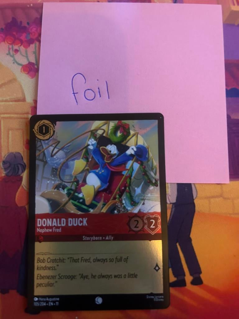 Donald duck nephew fred foil, Ophalen of Verzenden, Nieuw, Foil
