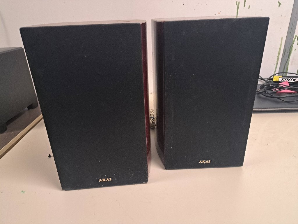Akai Boekenplank Luidsprekers - Set van 2, Ophalen, Gebruikt, Rechthoekig