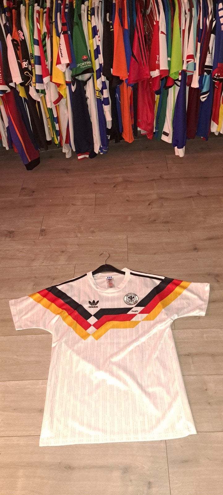 WK winnaars voetbalshirt Duitsland 1990, Ophalen of Verzenden, Zo goed als nieuw, Buitenlandse clubs, Shirt