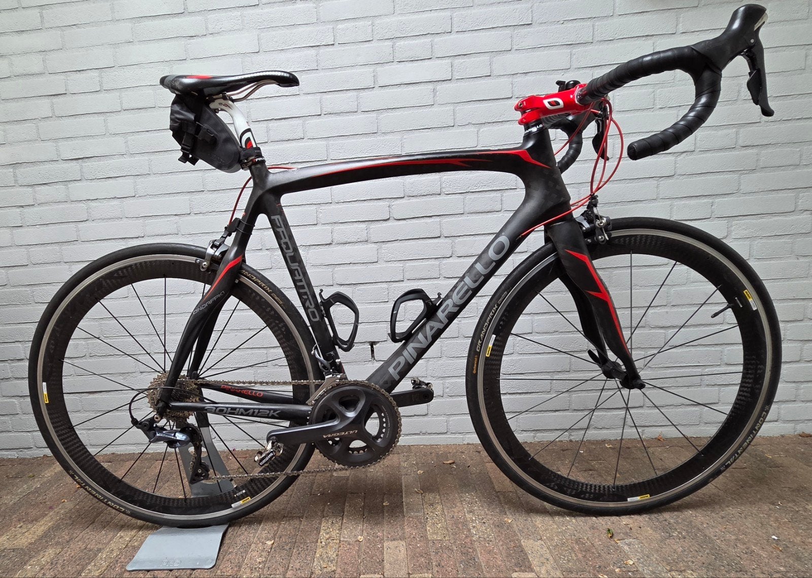 Pinarello FP Quattro racefiets met Ultegra en Mavic wielen, Gebruikt, Carbon, Meer dan 20 versnellingen, 53 tot 57 cm