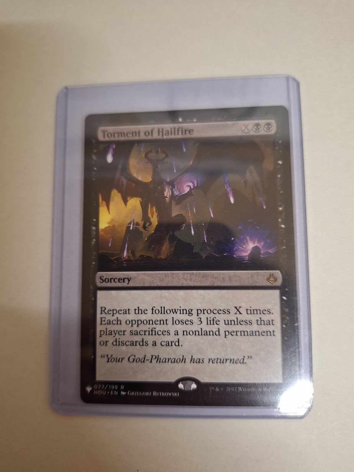 Magic The Gathering - Torment of Hailfire, Ophalen, Zo goed als nieuw, Losse kaart