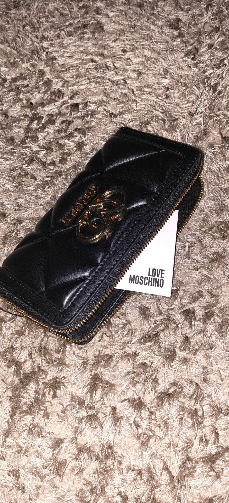 Love Moschino Portemonnee met label plus make up tas, Sieraden, Tassen en Uiterlijk, Ophalen of Verzenden, Nieuw, Zwart, Overige merken