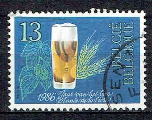Belgie 1986 Jaar van het Bier, Postzegels en Munten, Verzenden, Gestempeld, Overige thema's