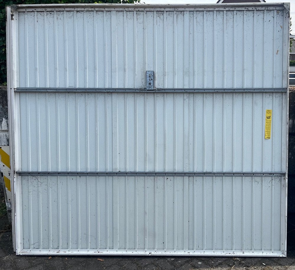 garagedeur van metaal, Gebruikt, Garagedeur, Ophalen of Verzenden, Metaal