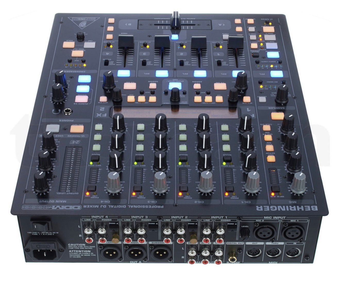 Behringer DDM4000 digital dj mixer, Ophalen of Verzenden, Zo goed als nieuw, 10 tot 20 kanalen, Microfooningang