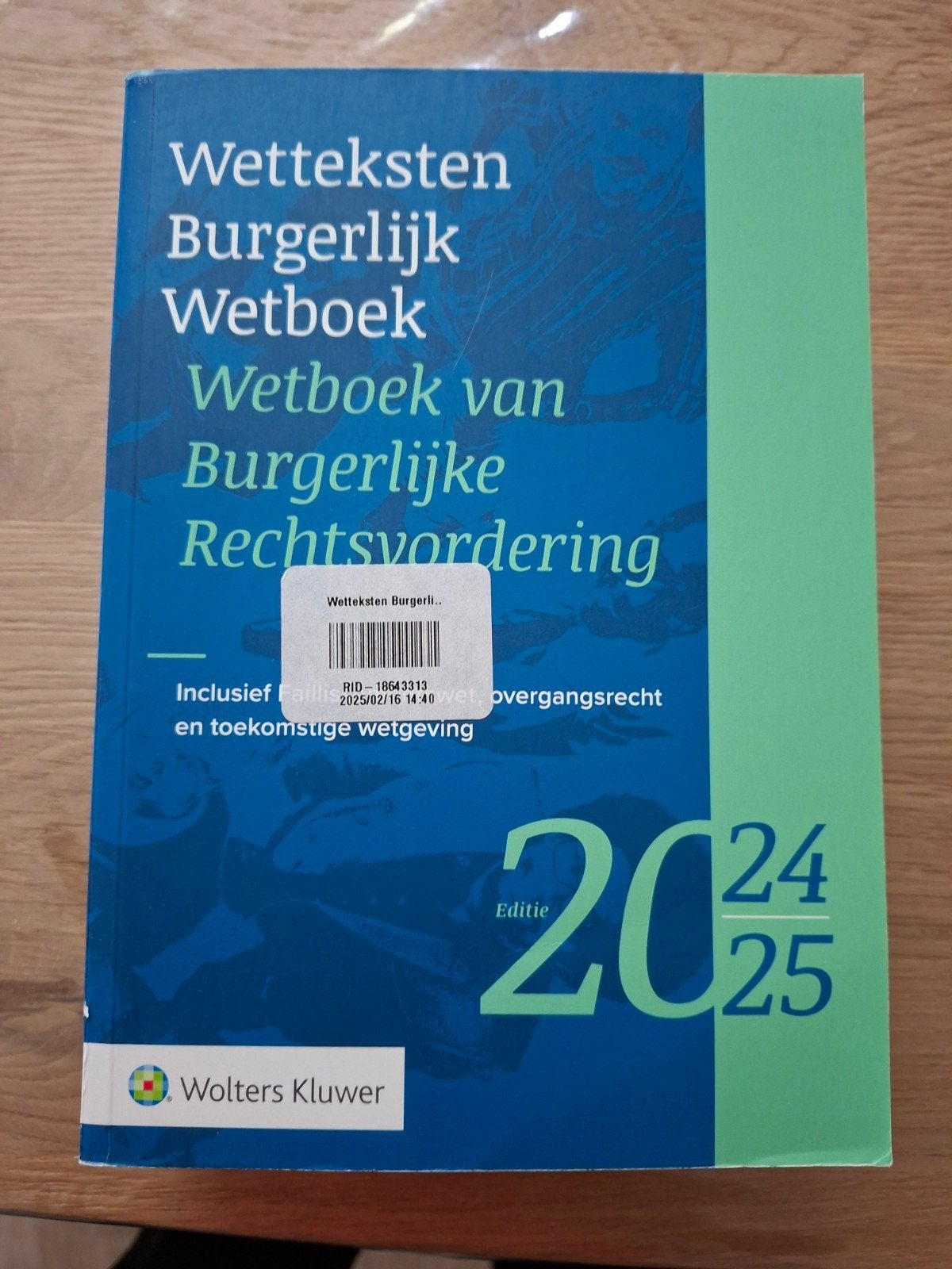 Wetteksten Burgerlijk Wetboek & Burgerlijke Rechtsvordering, Boeken, Ophalen of Verzenden, Gamma, Zo goed als nieuw, WO