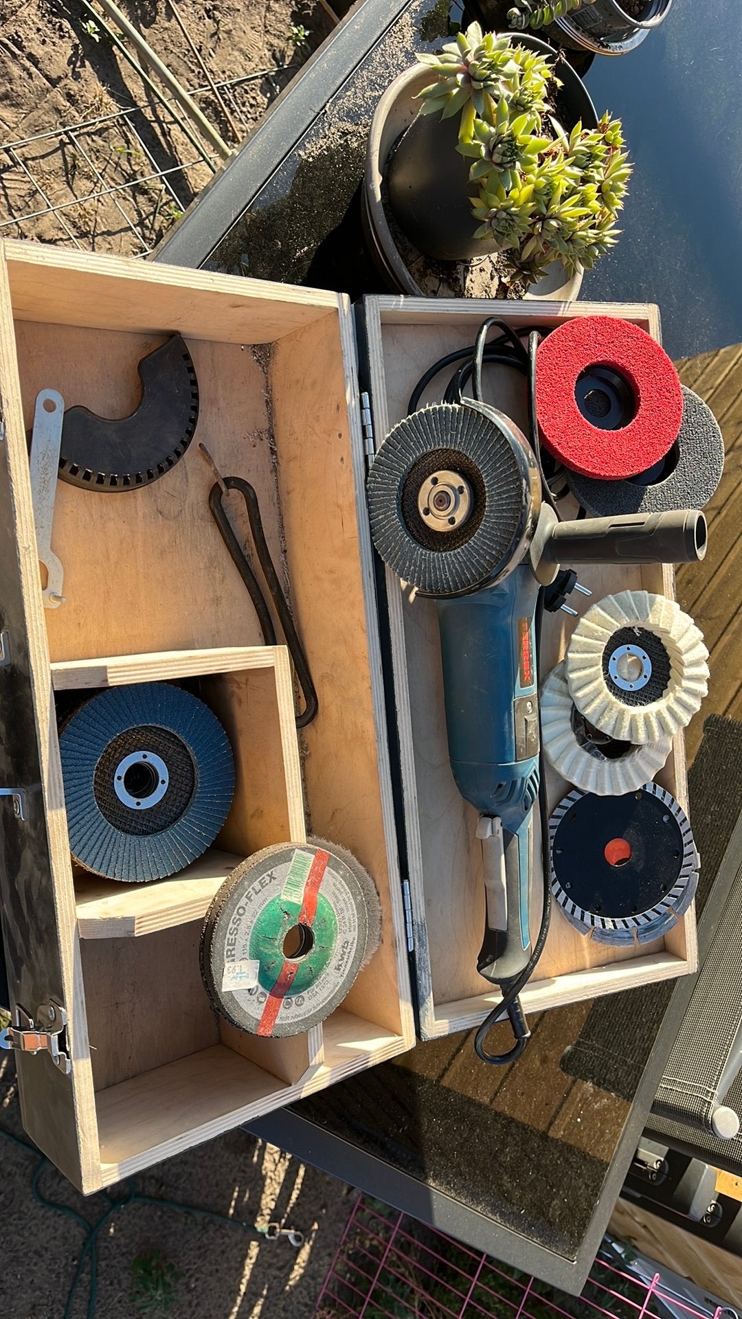 Slijptol Ferrex, Ophalen, Zo goed als nieuw, 1000 watt of meer, Haakse handslijpmachine