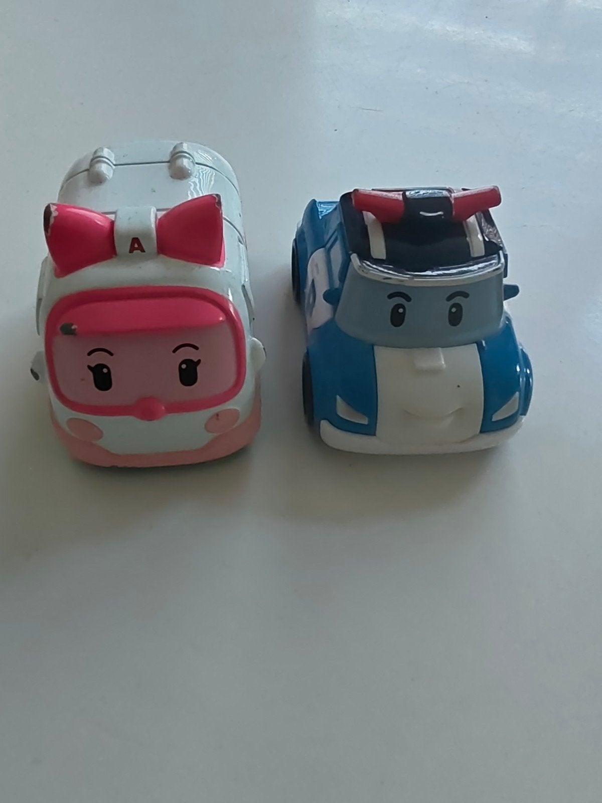 Robocar Poli Amber en Poli speelgoedauto's, Ophalen of Verzenden, Gebruikt
