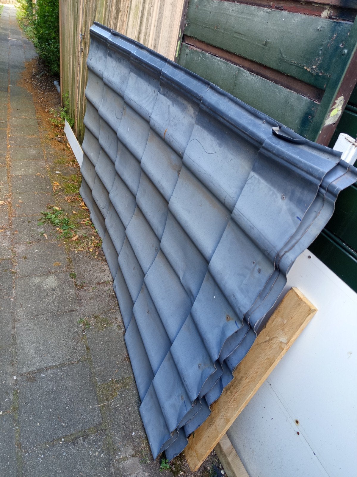 Gebruikte dakpanplaten, alles voor €15, Doe-het-zelf en Verbouw, Dakpannen en Dakbedekking, Dakplaat of Dakpanplaat, Ophalen of Verzenden