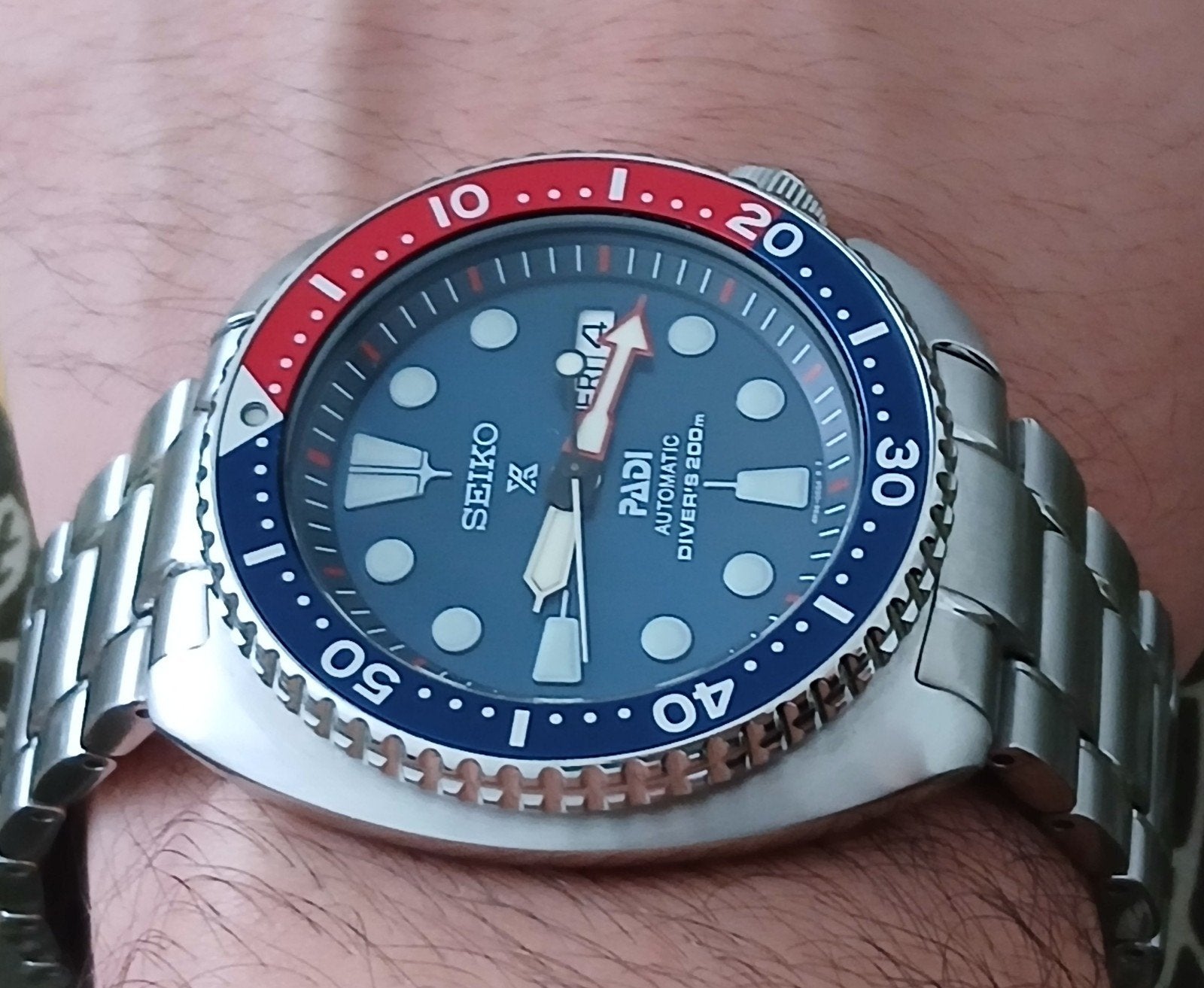Seiko Prospex SRPE99K1 PADI Special Edition, Staal, Polshorloge, Ophalen of Verzenden, Zo goed als nieuw