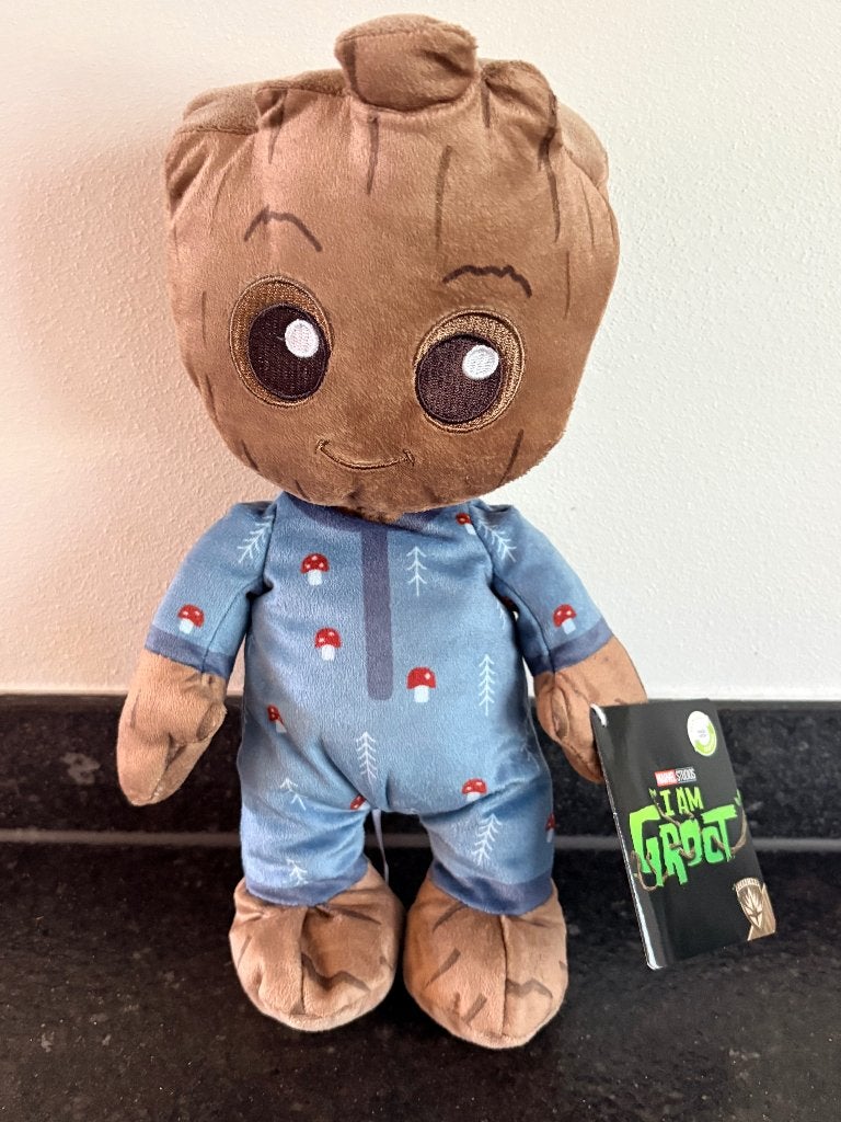 Disney Marvel Groot in slaappak, Ophalen of Verzenden, Overige figuren, Nieuw, Knuffel