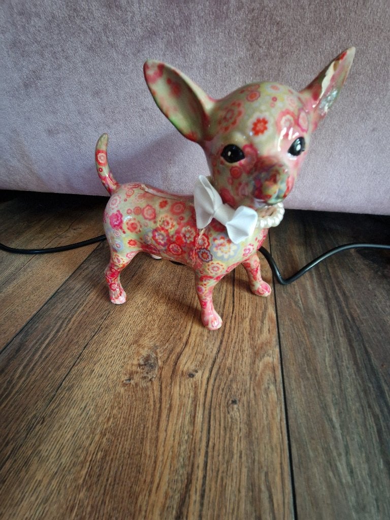 Pomme Pidou Chihuahua, Verzamelen, Spaarpotten, Ophalen of Verzenden, Gebruikt, Steen, Aardewerk of Keramiek, Dier